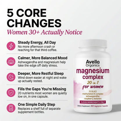 Magnesium Complex for Women | 20-in-1