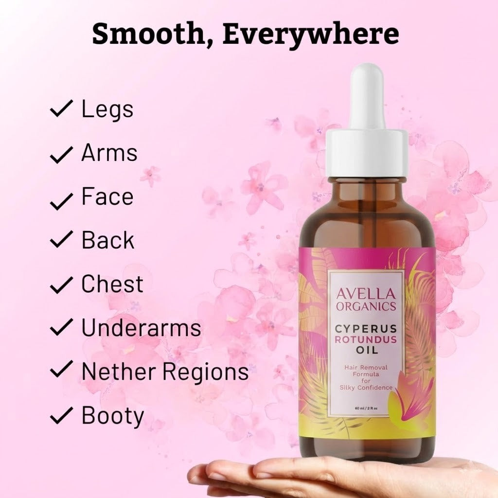 Cyperus Rotundus Oil for Hair Removal