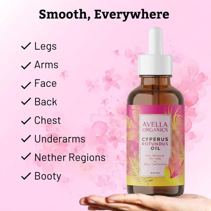 Cyperus Rotundus Oil for Hair Removal